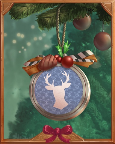 Deer Jar Lid Holiday Ornaments Badge - Tri-Peaks Solitaire HD