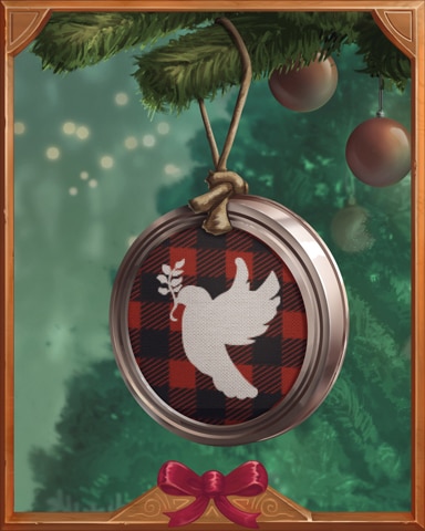 Dove Jar Lid Holiday Ornaments Badge - Spades HD