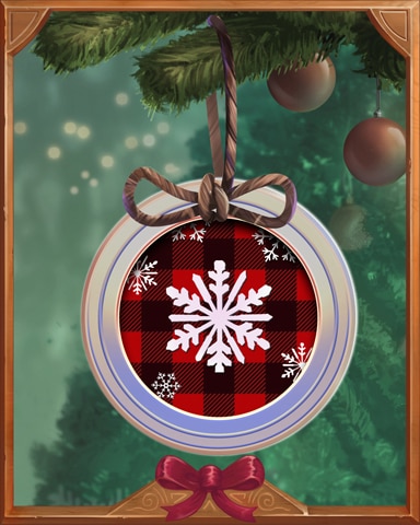Snowflake Jar Lid Holiday Ornaments Badge - Aces Up! HD