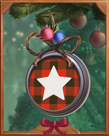 Star Jar Lid Holiday Ornaments Badge - Jungle Gin HD