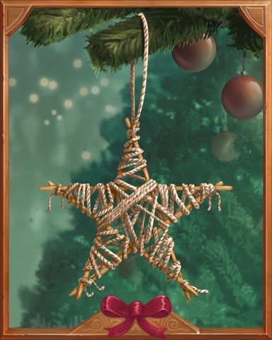 String Star Holiday Ornaments Badge - Spades HD