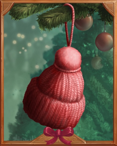 Red Toque Holiday Ornaments Badge - World Class Solitaire HD