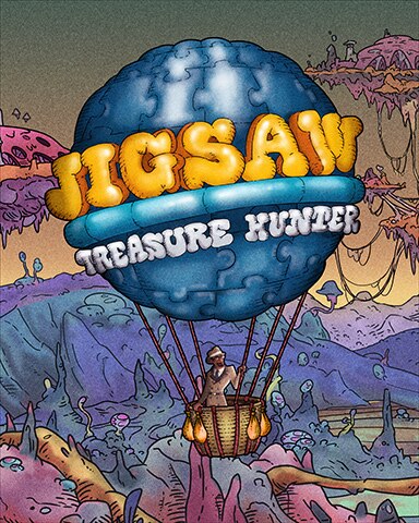 Jigsaw Globe Hot Air Balloons Badge - MONOPOLY Sudoku