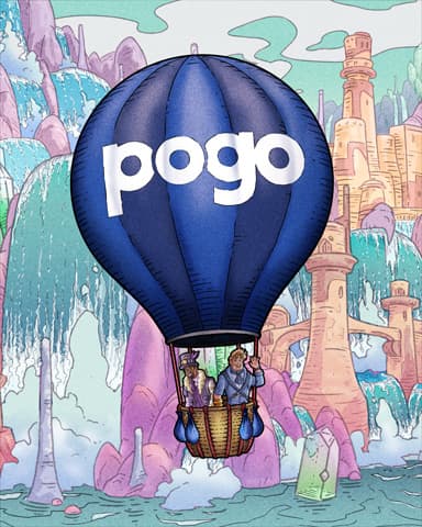 Pogo Teardrop Hot Air Balloons Badge - Canasta HD