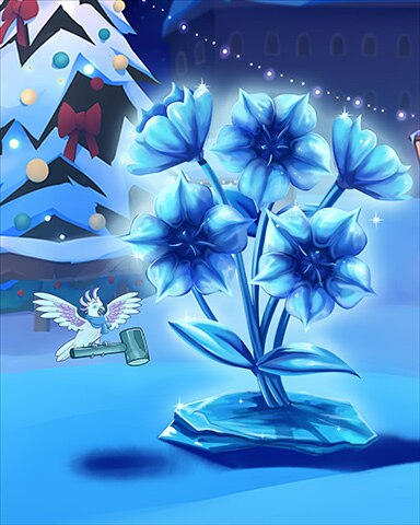 Mahjong Garden HD Hummingbird Flower Ice Sculptures Badge