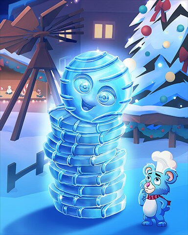 Mahjong Safari HD Cookie Stack Ice Sculptures Badge