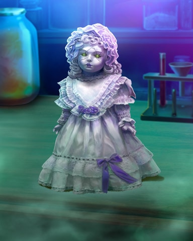 First Class Solitaire HD Creepy Doll Mad Scientist Lab Badge
