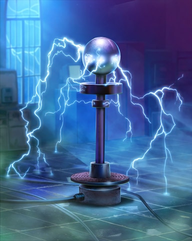 Tri-Peaks Solitaire HD Tesla Coil Mad Scientist Lab Badge