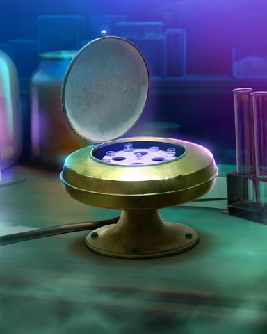 First Class Solitaire HD Centrifuge Mad Scientist Lab Badge