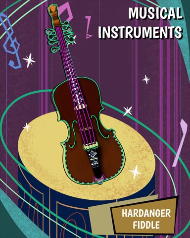 Hardanger Fiddle Musical Instruments Badge - Payday Freecell HD