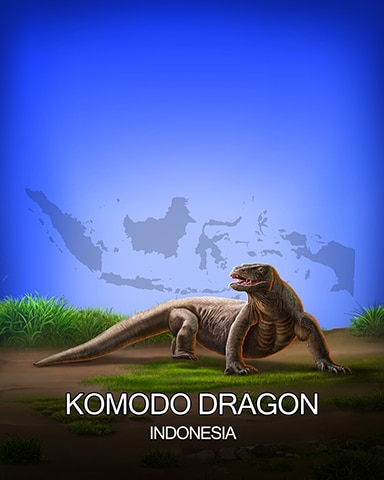 Tri-Peaks Solitaire HD Komodo Dragon National Animals Badge