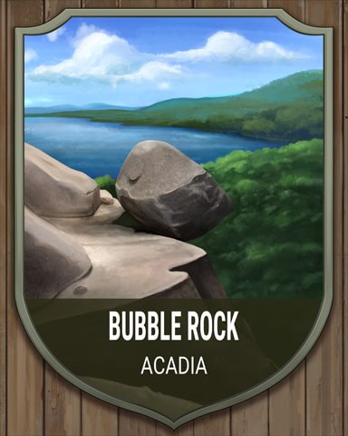 World Class Solitaire HD Bubble Rock National Parks Badge