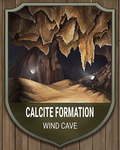 Mahjong Sanctuary Wind Cave Calcite Formation National Parks Badge