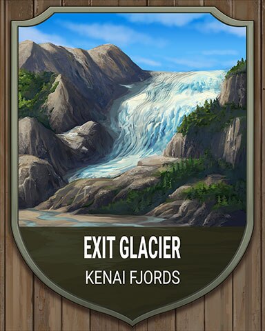Dice City Roller HD Kenai Fjords Exit Glacier National Parks Badge