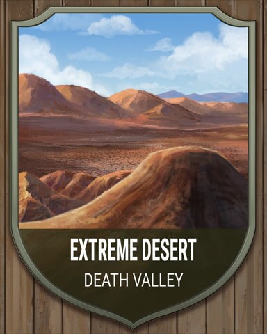 Spades HD Death Valley Extreme Desert National Parks Badge