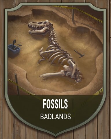 Quinn's Aquarium Badlands Fossil National Parks Badge
