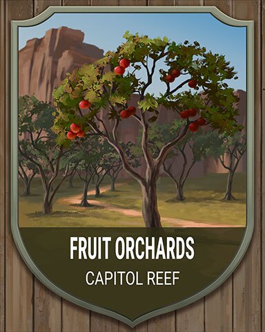 World Class Solitaire HD Capitol Reef Fruit Orchards National Parks Badge