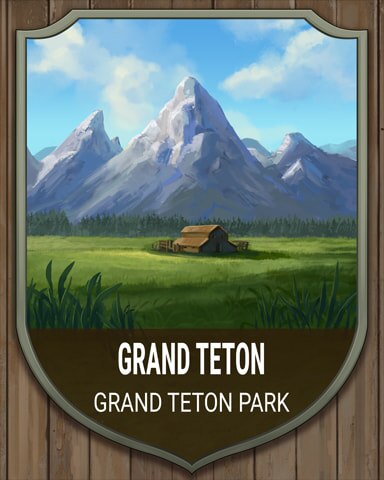 Mahjong Safari HD Grand Teton National Parks Badge