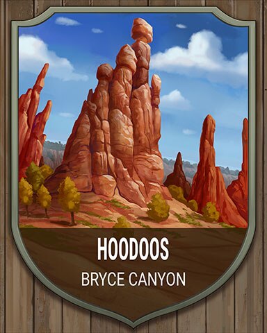 Poppit! Bingo Bryce Canyon Hoodoos National Parks Badge