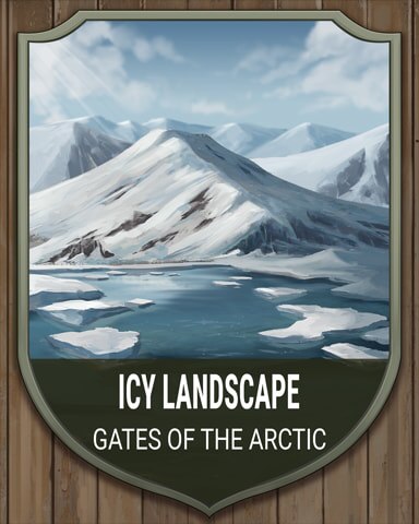 Tri-Peaks Solitaire HD Gates of the Arctic Icy Landscape National Parks Badge