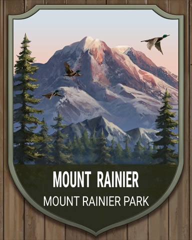 Mahjong Safari HD Mount Rainier National Parks Badge