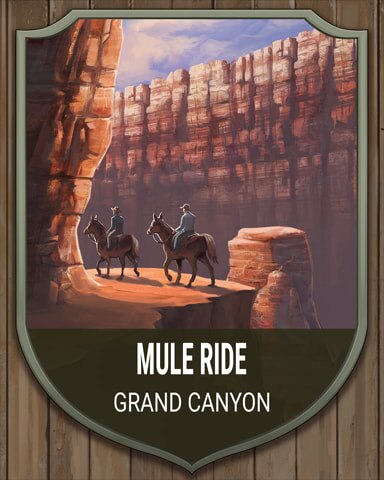 Jungle Gin HD Grand Canyon Mule Ride National Parks Badge