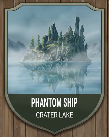 Word Whomp HD Crater Lake Phantom Ship National Parks Badge