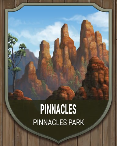 World Class Solitaire HD Pinnacles National Parks Badge