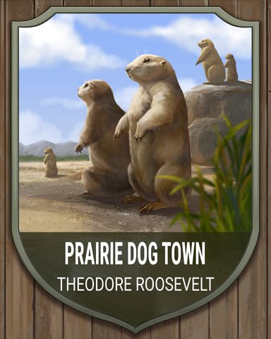 Jungle Gin HD Theodore Roosevelt Prairie Dog Town National Parks Badge