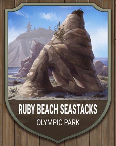 Mahjong Garden HD Olympic Park Ruby Beach Sea Stacks National Parks Badge