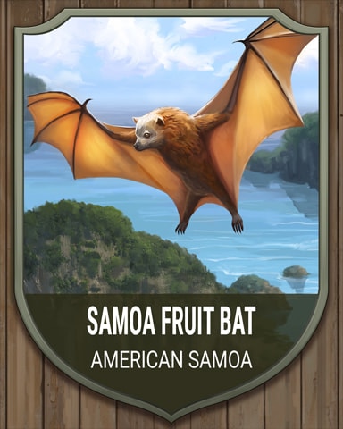 Mahjong Garden HD American Samoa Fruit Bat National Parks Badge