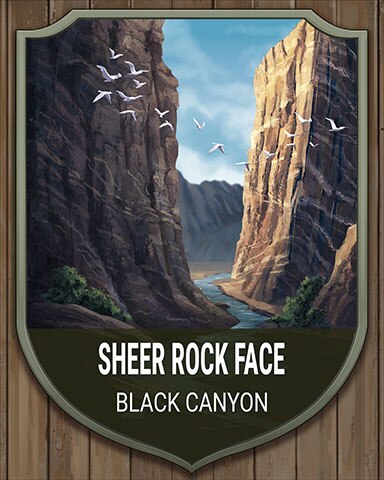Canasta HD Black Canyon Sheer Rock Face National Parks Badge
