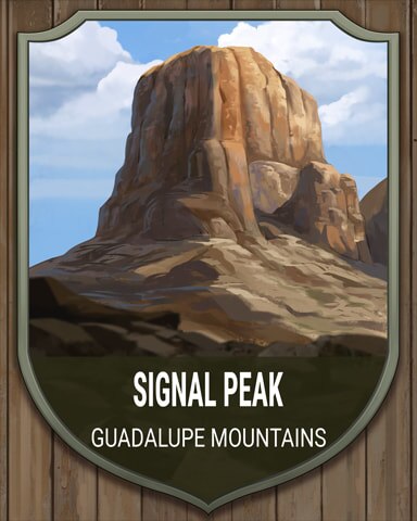 Canasta HD Guadalupe Mountains Signal Peak National Parks Badge