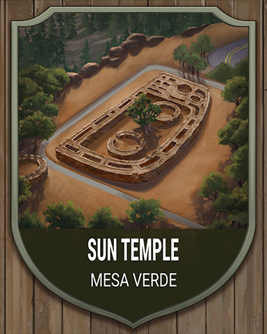 Tri-Peaks Solitaire HD Mesa Verde Sun Temple National Parks Badge