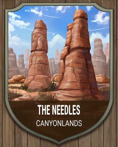 Word Whomp HD Canyonlands Needles National Parks Badge
