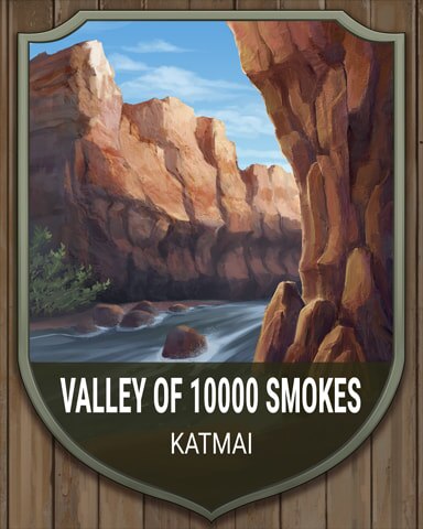 Pogo Slots Katmai Valley of Ten Thousand Smokes National Parks Badge
