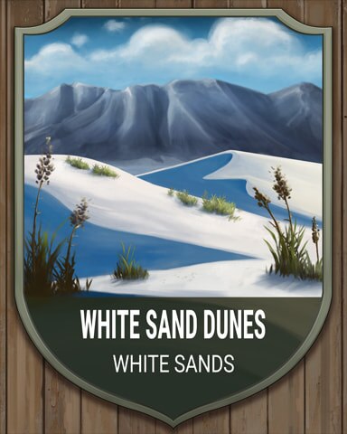 Spades HD White Sands Dunes National Parks Badge