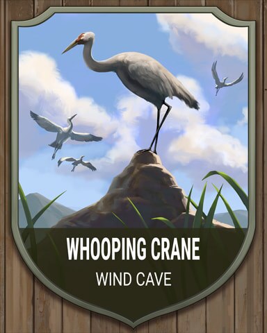 Mahjong Safari HD Wind Cave Whooping Crane National Parks Badge