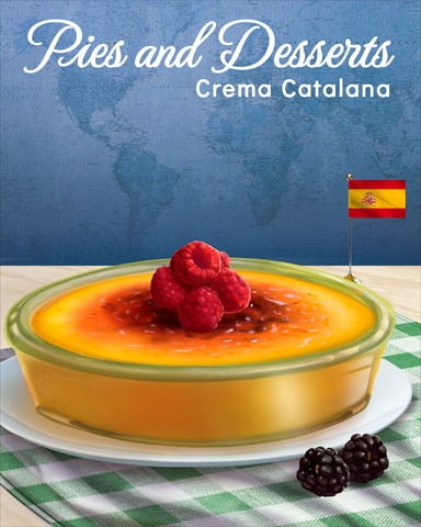 Crema Catalana Pies and Desserts Badge - Poppit! Bingo