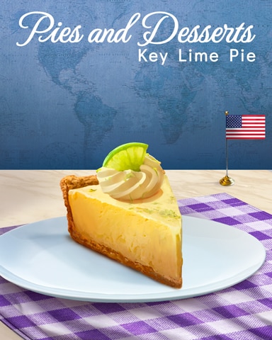 Key Lime Pie Pies and Desserts Badge - Pogo Slots