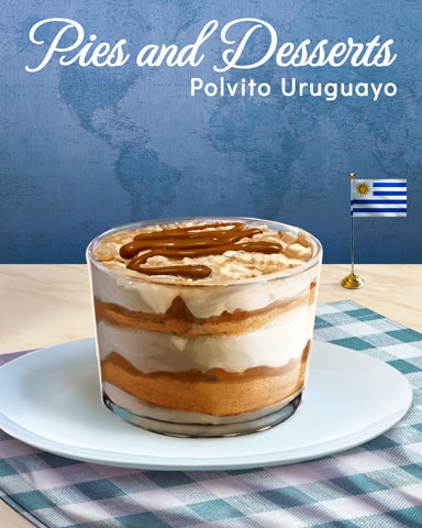 Polvito Uruguayo Pies and Desserts Badge - Word Whomp HD