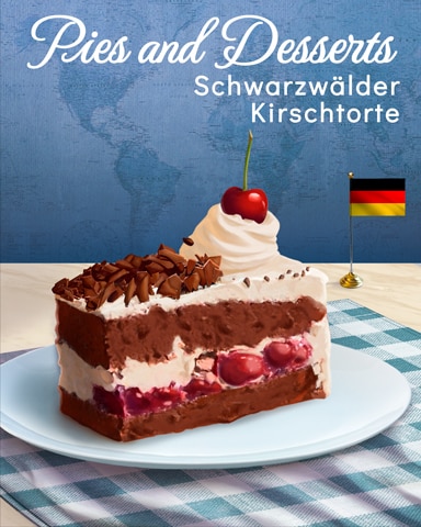 Schwarzwälder Kirschtorte Pies and Desserts Badge - Canasta HD