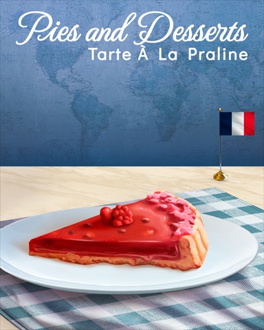 Tarte à la Praline Pies and Desserts Badge - World Class Solitaire HD