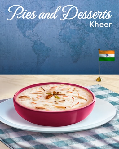 Kheer Pies and Desserts Badge - Tri-Peaks Solitaire HD