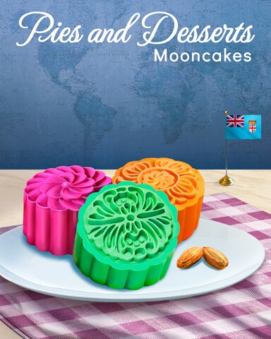 Mooncakes Pies and Desserts Badge - Jigsaw Treasure Hunter HD