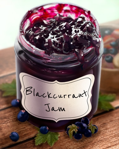 First Class Solitaire HD Blackcurrant Jams and Preserves Badge
