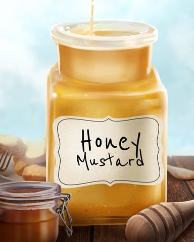 Word Whomp HD Honey Mustard Jams and Preserves Badge