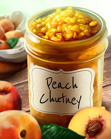 Canasta HD Peach Chutney Jams and Preserves Badge
