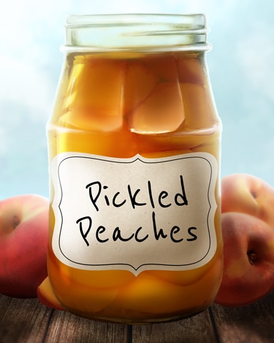 Quinn's Aquarium Pickled Peaches Jams and Preserves Badge
