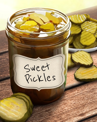 First Class Solitaire HD Sweet Pickles Jams and Preserves Badge